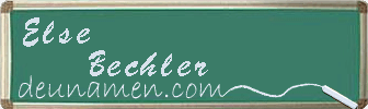 Else Bechler Visitenkarte